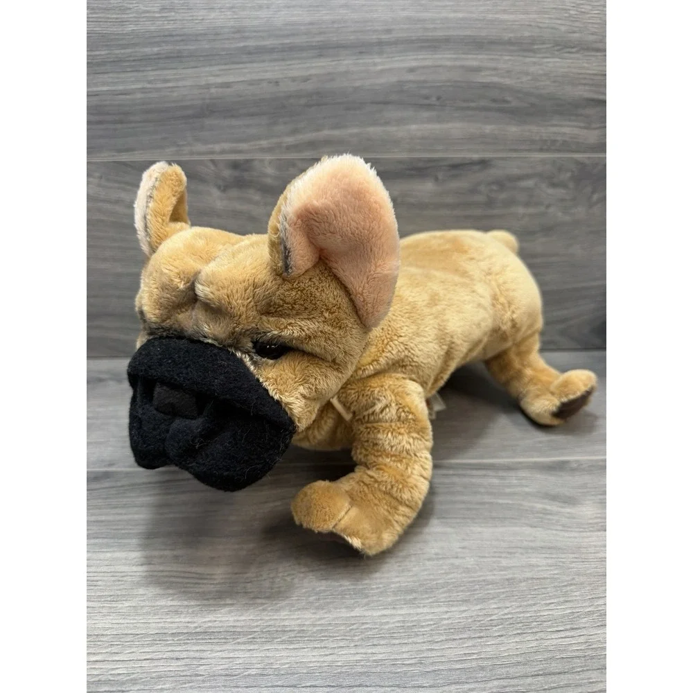 Folkmanis French Bulldog Puppy Dog Plush Puppet Stuffed Animal Realistic 15